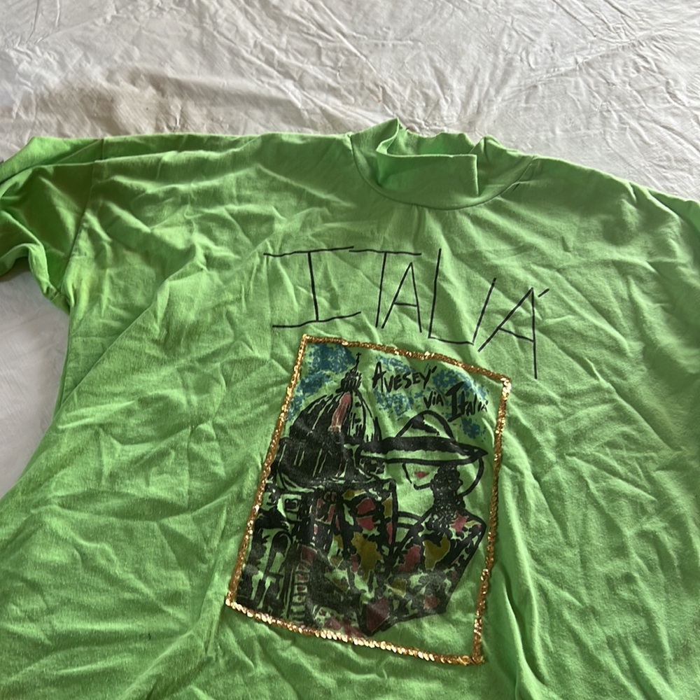 Italia tee high neck